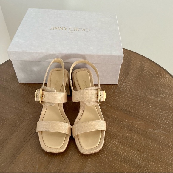 Jimmy Choo Hawke 70 canvas sandals - Picture 4 of 6